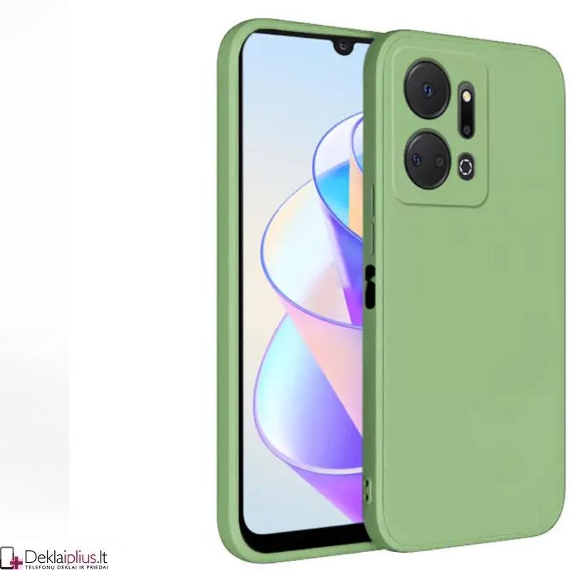 Liquid Air silikoninis šviesiai žalias dėklas - su kameros apsauga (Huawei Honor X7A) Liquid Air silikoninis šviesiai žalias dėklas - su kameros apsauga (Huawei Honor X7A)